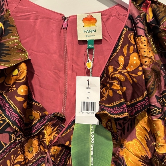 NWT Farm Rio Floral Maxi Luxury Euro Summer Vacation - Picture 3 of 10